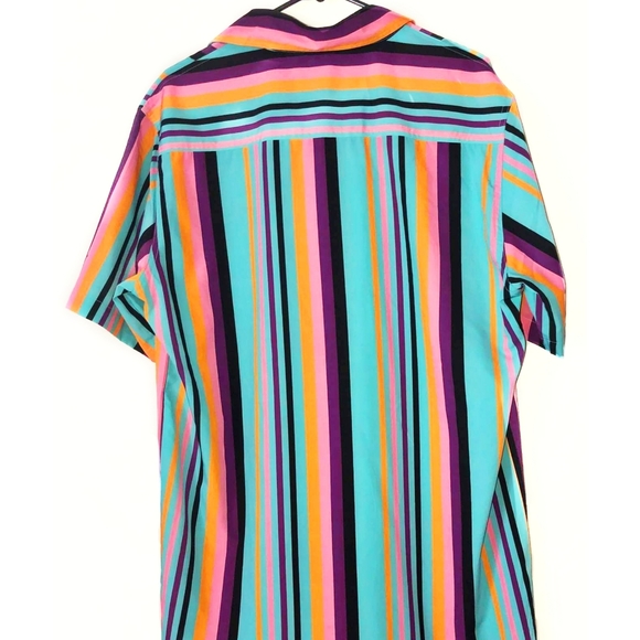 Just Attitude Men's Striped Button-Up - Picture 2 of 2